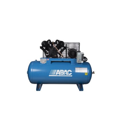 ABAC Fullly Featured IRONMAN 10 HP 230 V, 3 Phase Two Stage Cast Iron 120 Gal Horizontal Air Compressor ABC10-23120HFF